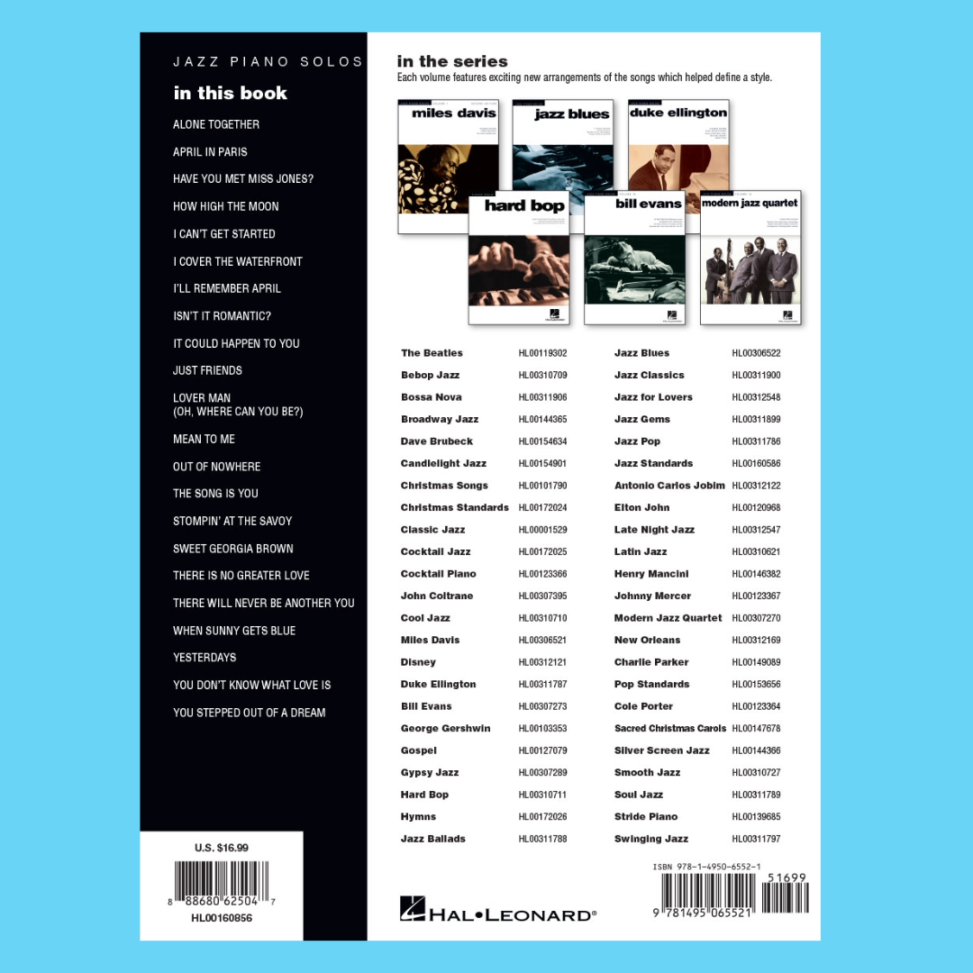 Jazz Standards - Jazz Piano Solos Series Volume 44 Book