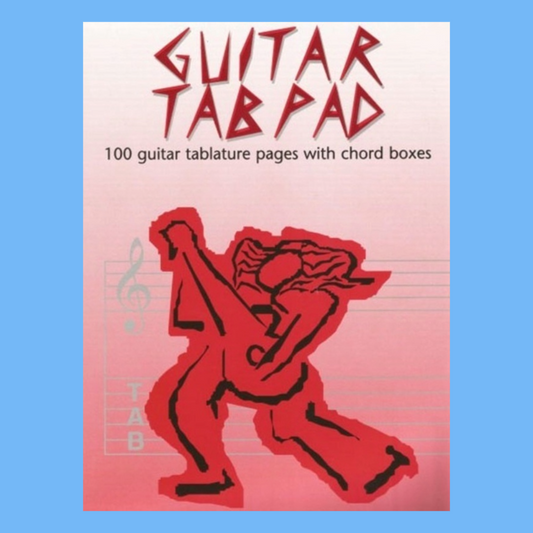 Guitar Tab Manuscript Pad with Chord Boxes (50 Pages)