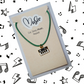 Eat. Sleep. Music. Repeat. Necklace - Piano/Keyboard (Green Cord)