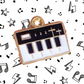 Life is Better With A Little Music Necklace - Piano/Keyboard (Black)