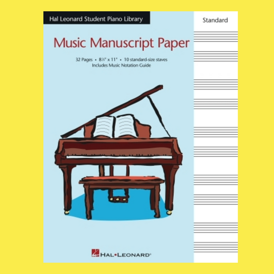 HLSPL- Standard Manuscript Book - 10 Staves (32 Pages)