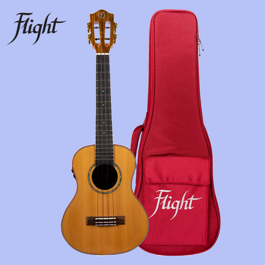Flight - Diana Soundwave Tenor Electro Acoustic Ukulele with Deluxe Padded Gig Bag
