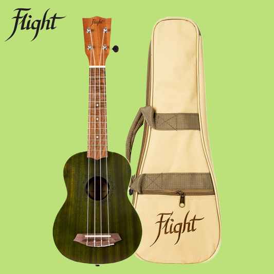 Flight - Jade Soprano Ukulele with Gig Bag