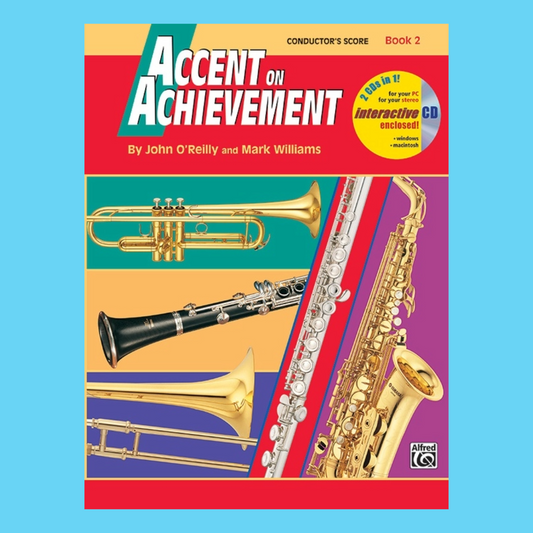 Accent On Achievement - Comb Bound Conductor's Score Book 2 (Book/Cd)