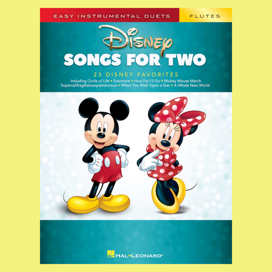 Disney Songs For Two - Flutes Duet Book