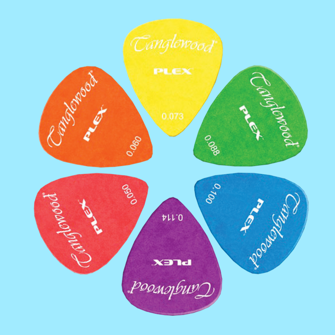 Tanglewood Plex Guitar Picks (Pack of 12) Size - .088 Green