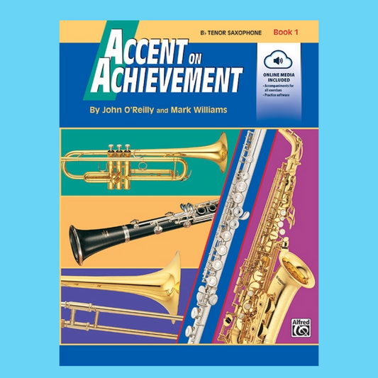 Accent On Achievement - Bb Tenor Saxophone Book 1 (Book/Ola)
