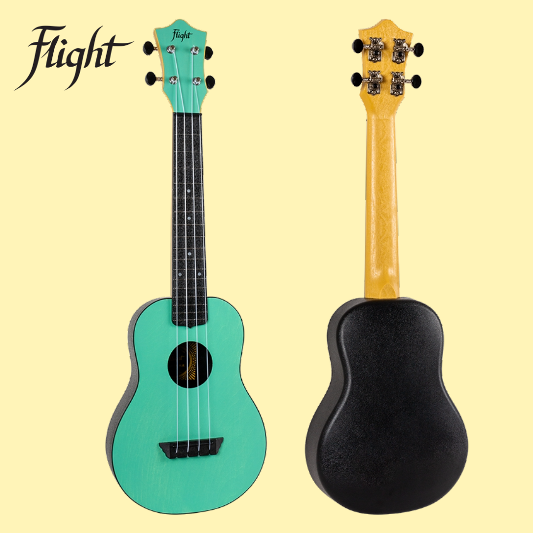 Flight TUC-35 Light Blue Travel Concert Ukulele with Gig Bag