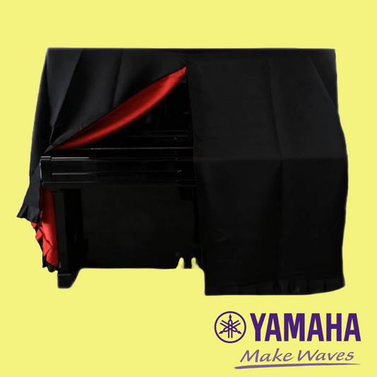 Yamaha U1 Upright Polyester Piano Cover with Red Underfelt