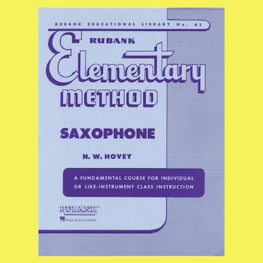 Rubank Elementary Method - Saxophone Book