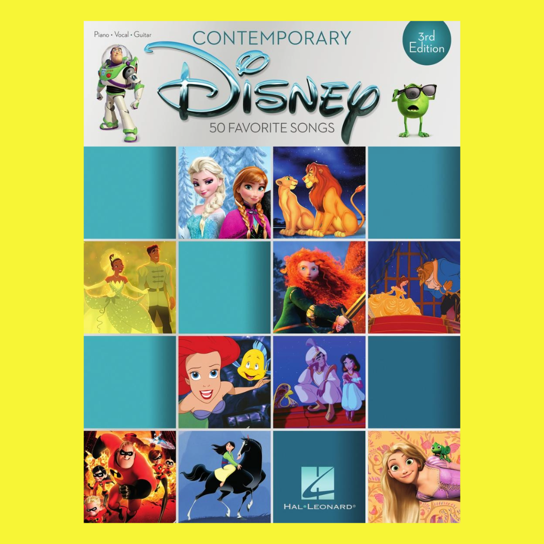 Contemporary Disney - 50 Favorite Songs Piano Vocal Guitar Book (3rd Edition)
