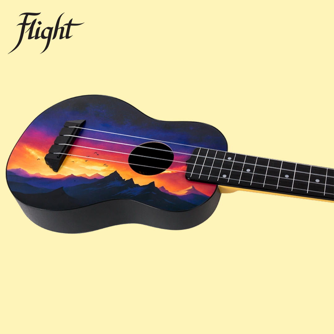 Flight TUS-EE Sunset Elise Ecklund Travel Soprano Ukulele with Gig Bag