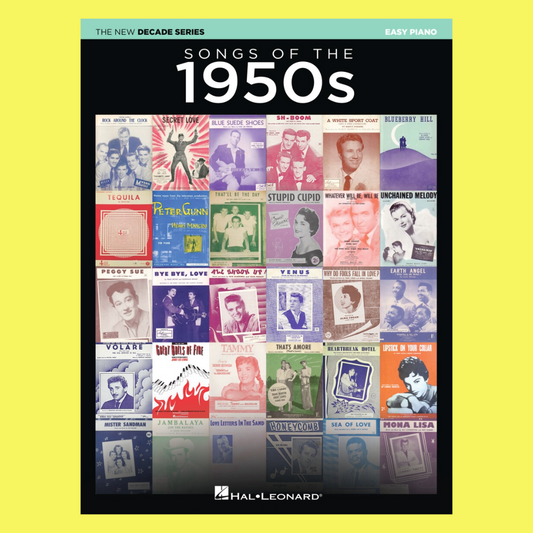 100 Hit Songs Of The 1950's - New Decade Series Easy Piano Book
