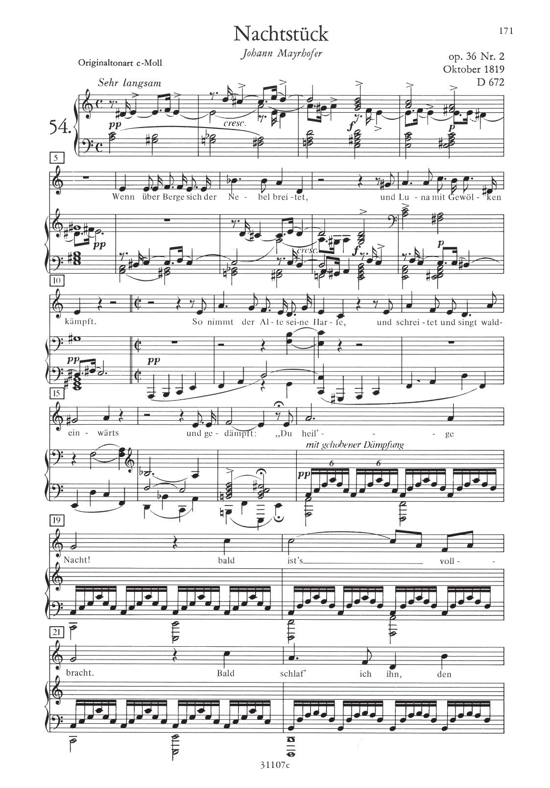 Schubert - 54 Songs Volume 2 Low Voice Book - Urtext Edition