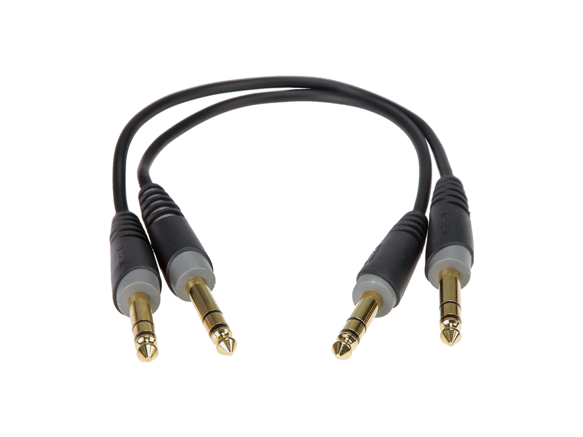 Klotz AB-JJ Patch Cable Set - Balanced TRS 6.3mm - Straight - 0.3m