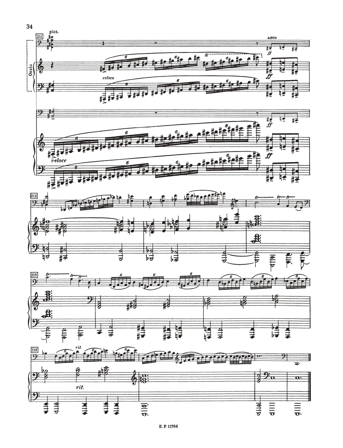 普罗科菲耶夫 - C大调大提琴奏鸣曲,作品119号(附钢琴伴奏)