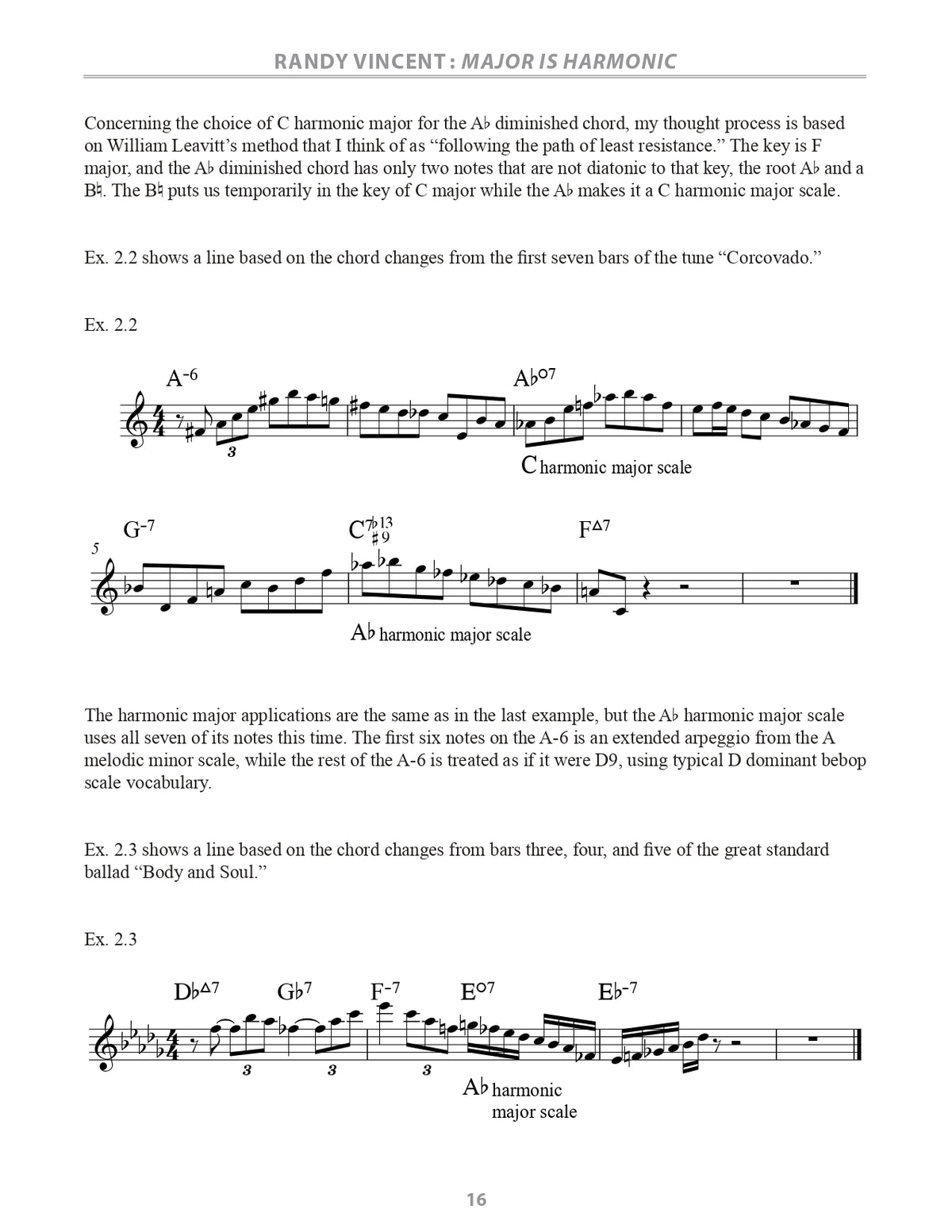 Randy Vincent - Major is Harmonic (and Other Essays) Book