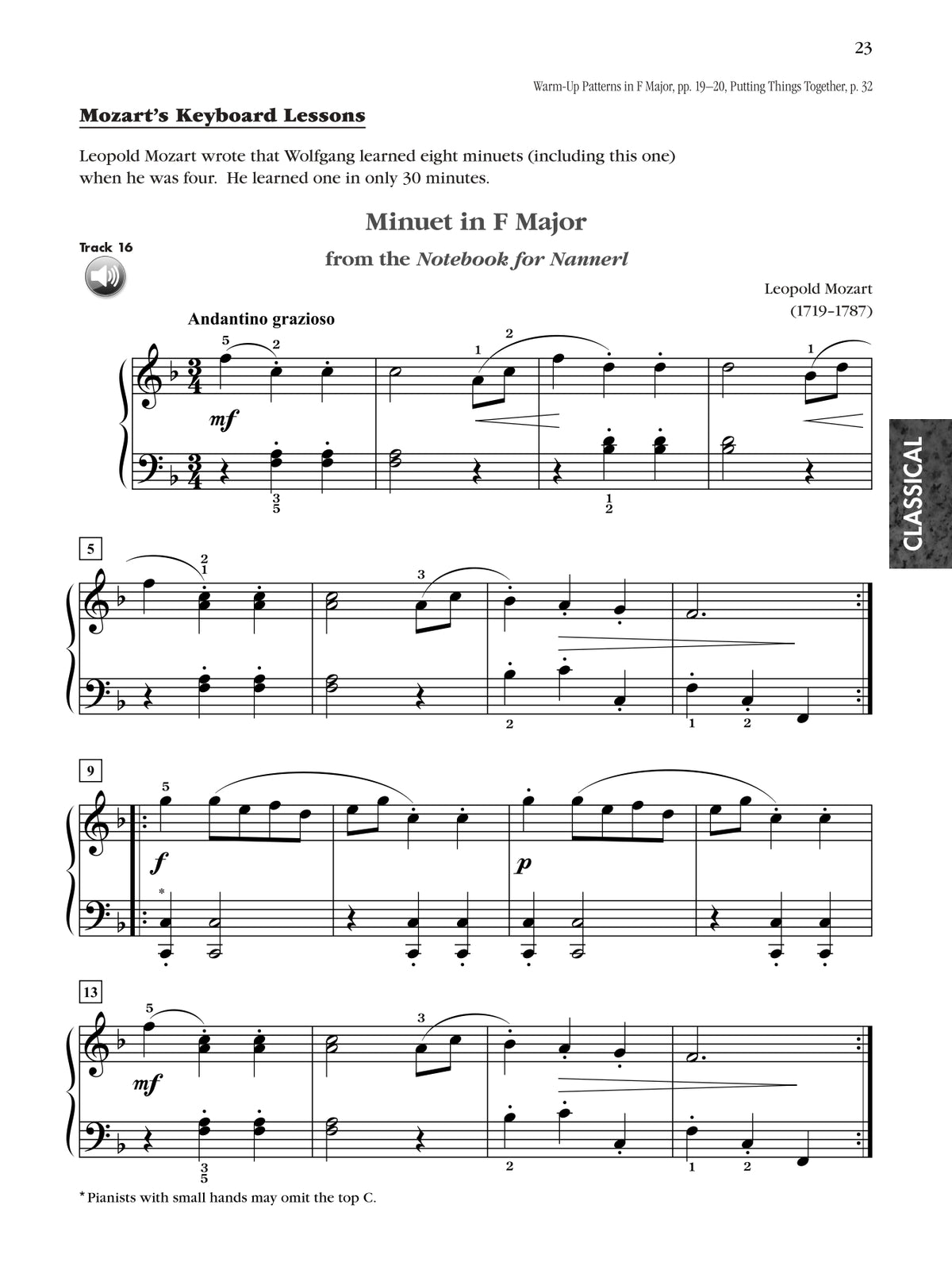 Exploring Piano Classics - Repertoire Preparatory Level Book/Audio
