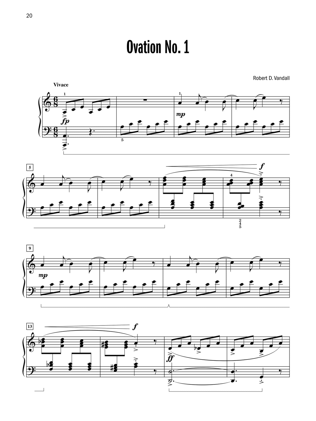 Vandall - Celebrated Virtuosic Piano Solos - Book 4