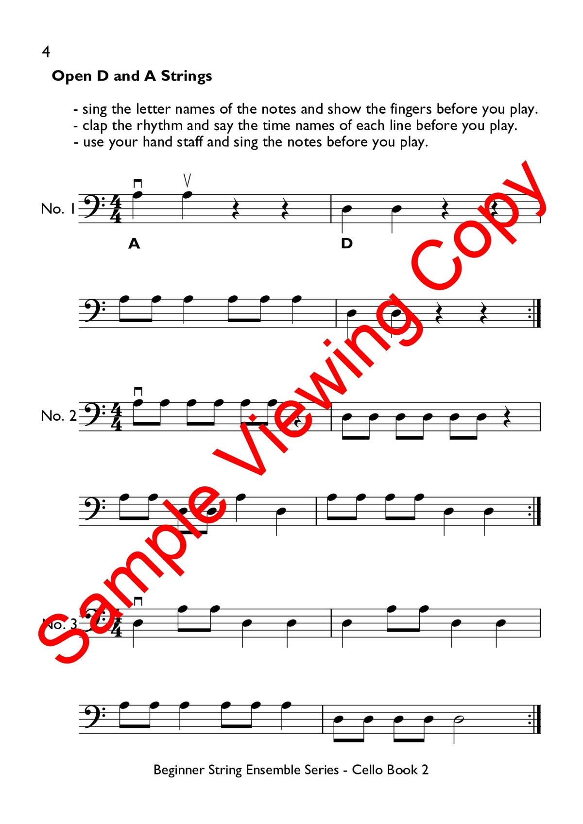 Beginner String Ensembles Series - Cello Book 2