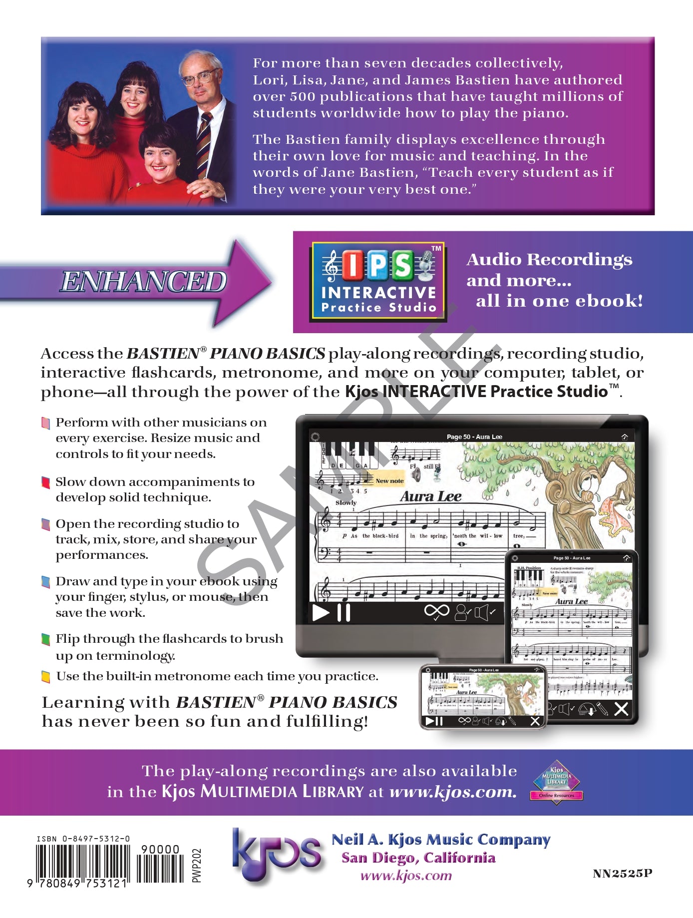 Bastien Piano Basics Enhanced: Piano Level 2 Book (Book and Media)