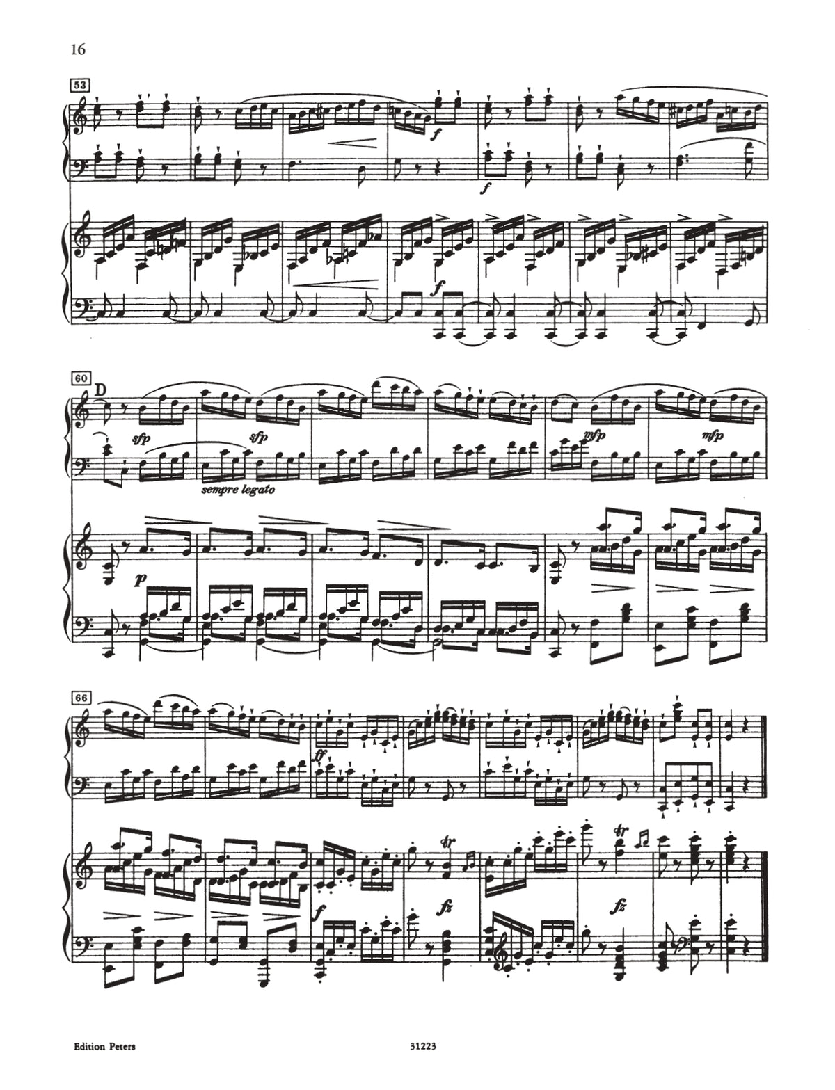 莫扎特 - C大调奏鸣曲 K.545 - 双钢琴四手联弹乐谱(格里格改编第二钢琴声部)