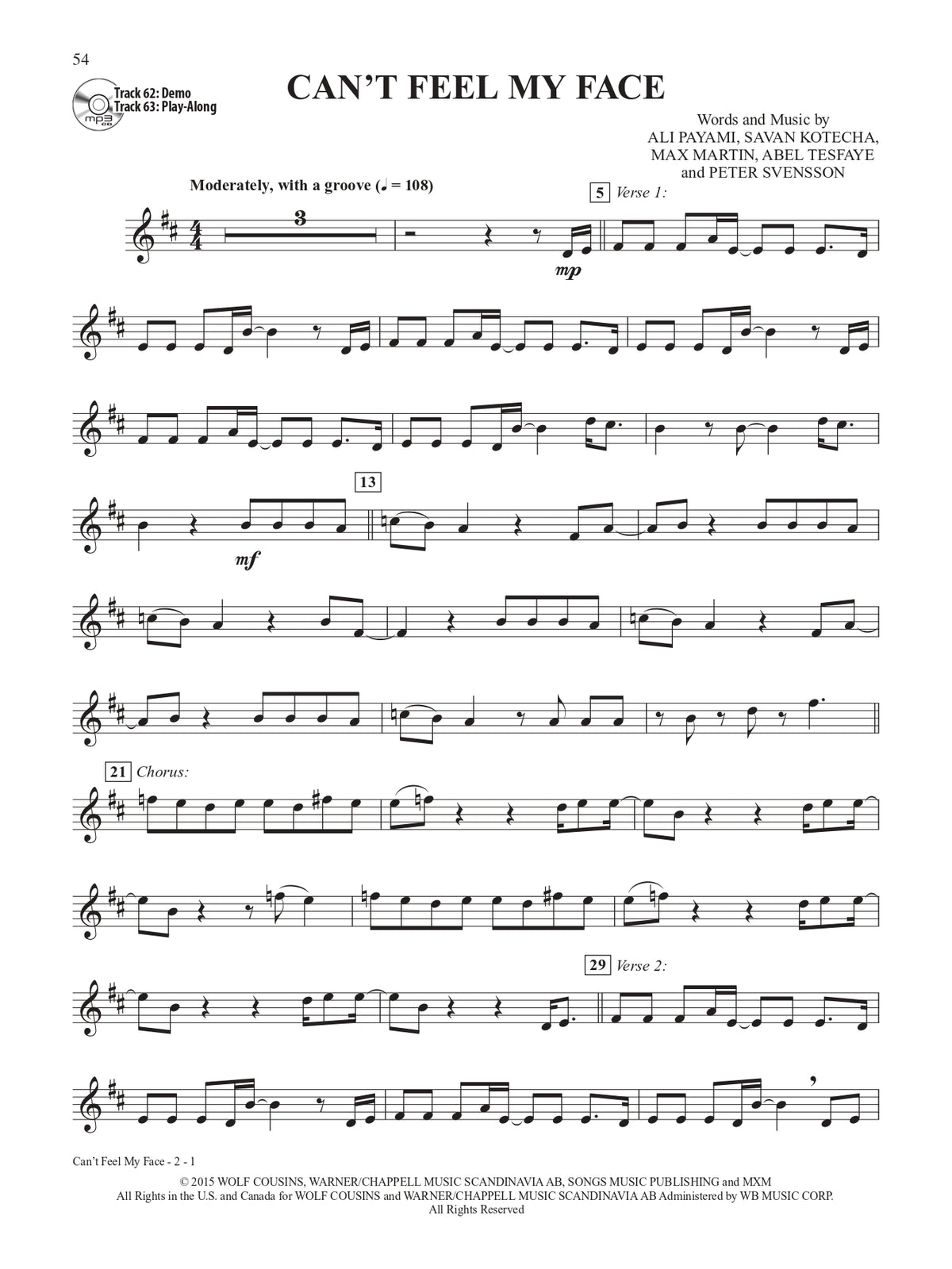 Greatest Chart All-Stars Instrumental Solos Clarinet Book/CD (33 Songs)