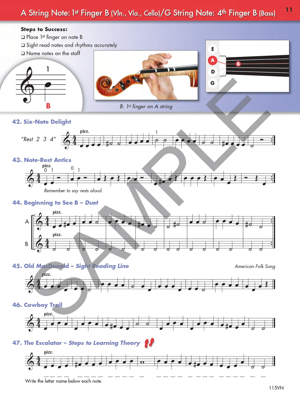 String Basics 小提琴教程 - 第一册
