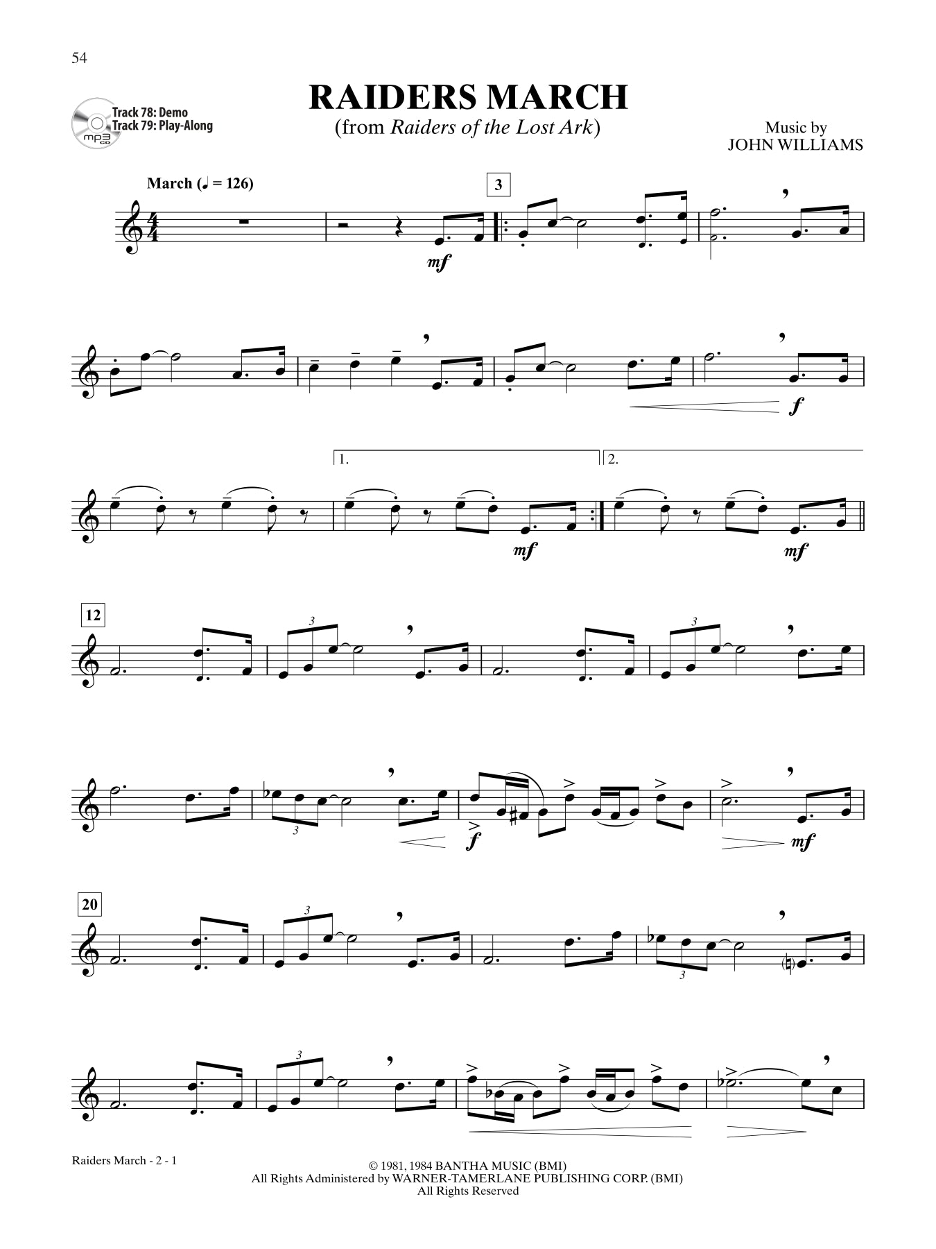 Ultimate Movie Instrumental Solos Tenor Saxophone Book/Audio