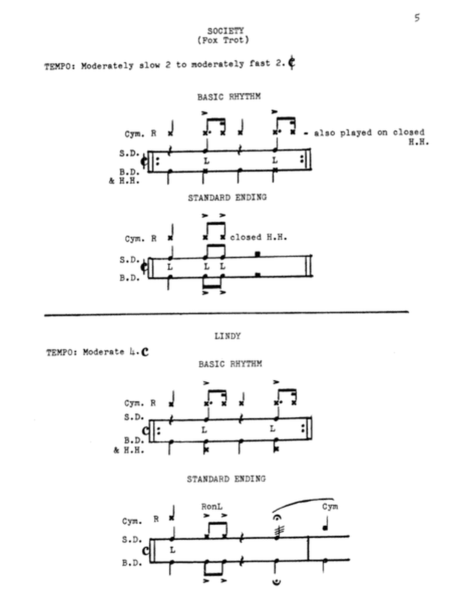Basic Rhythms For The Club-Date Drummer