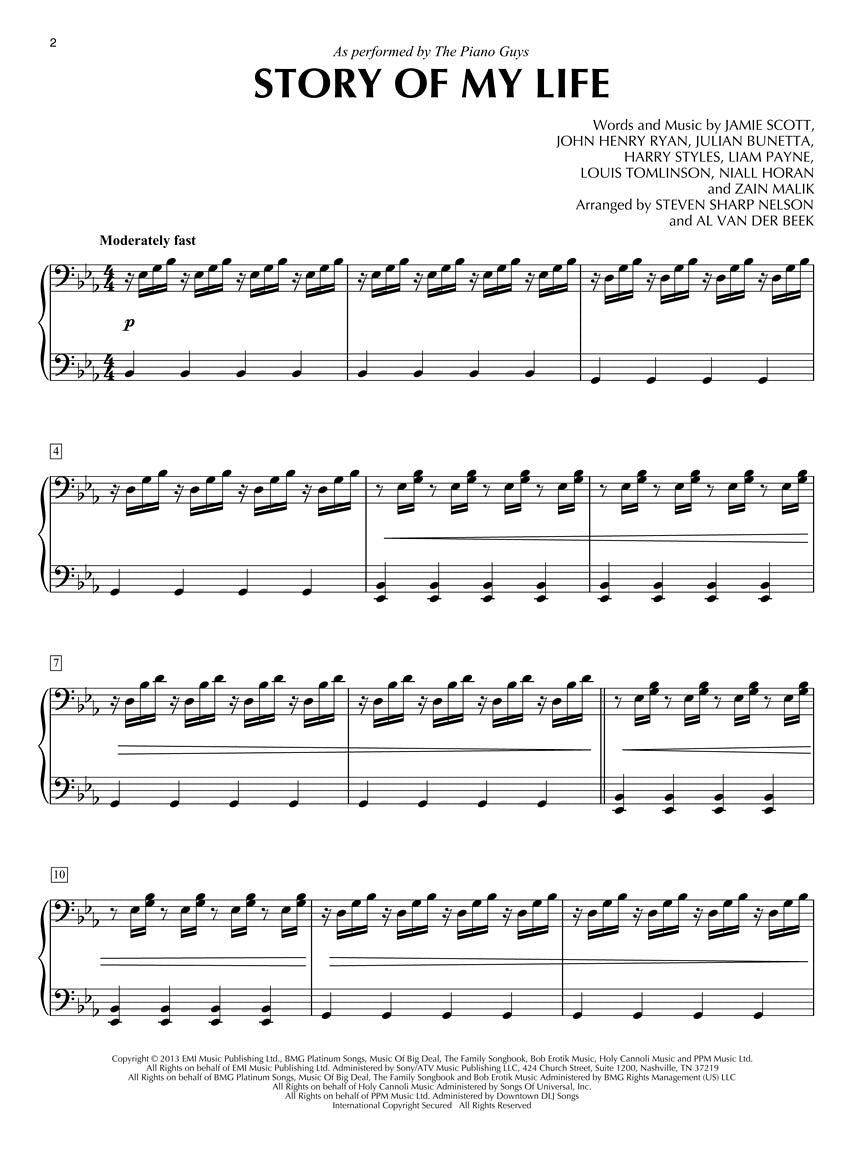 The Piano Guys - Wonders 钢琴伴奏第 131 卷乐谱书/Ola