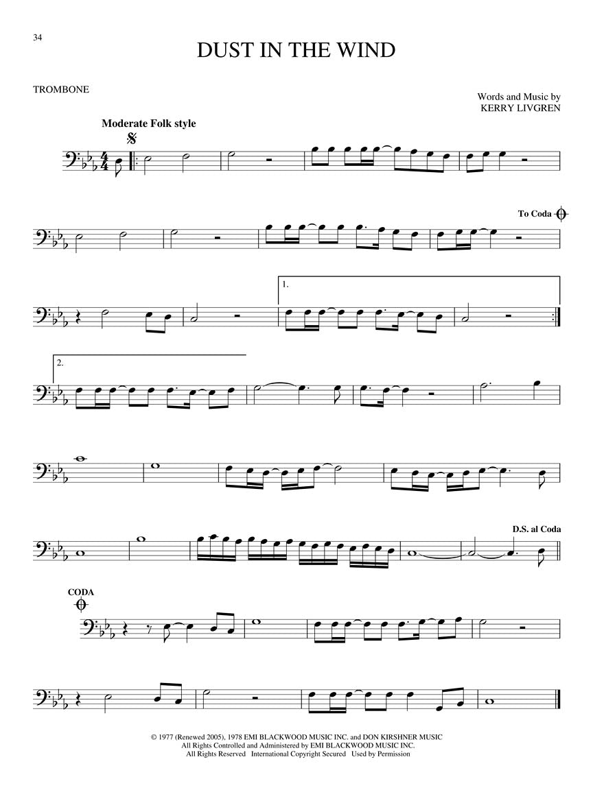 Essential Songs For Trombone Book