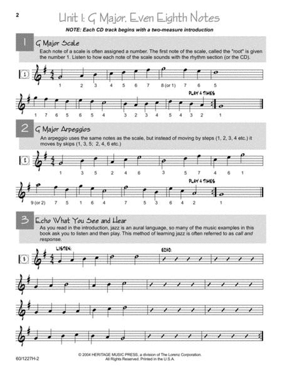 Jazz Basics - Alto and Baritone Saxophone Book