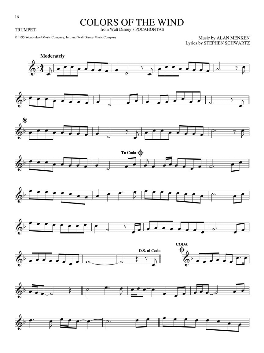 Big Book Of Disney Songs Trumpet