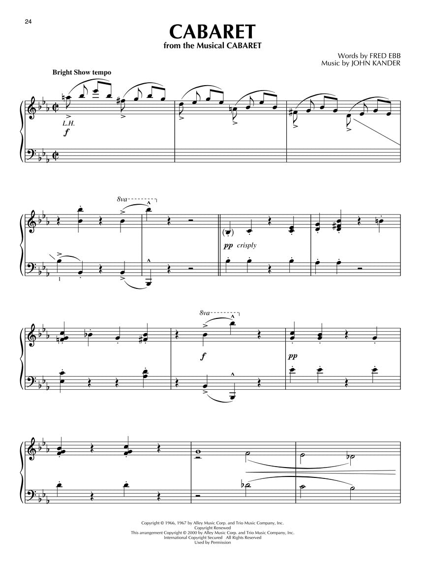 百老汇精选:凯弗伦钢琴独奏曲集(16首百老汇经典名曲)