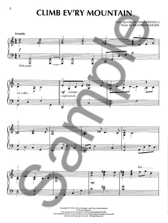 The Sound Of Music - Piano Solo Selections Book (12 Timeless Favourites)