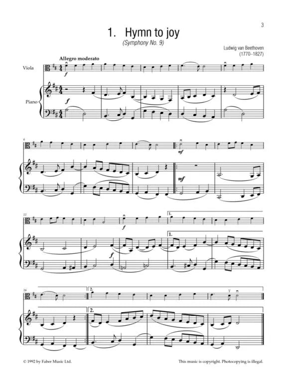 First Repertoire For Viola - Book 1