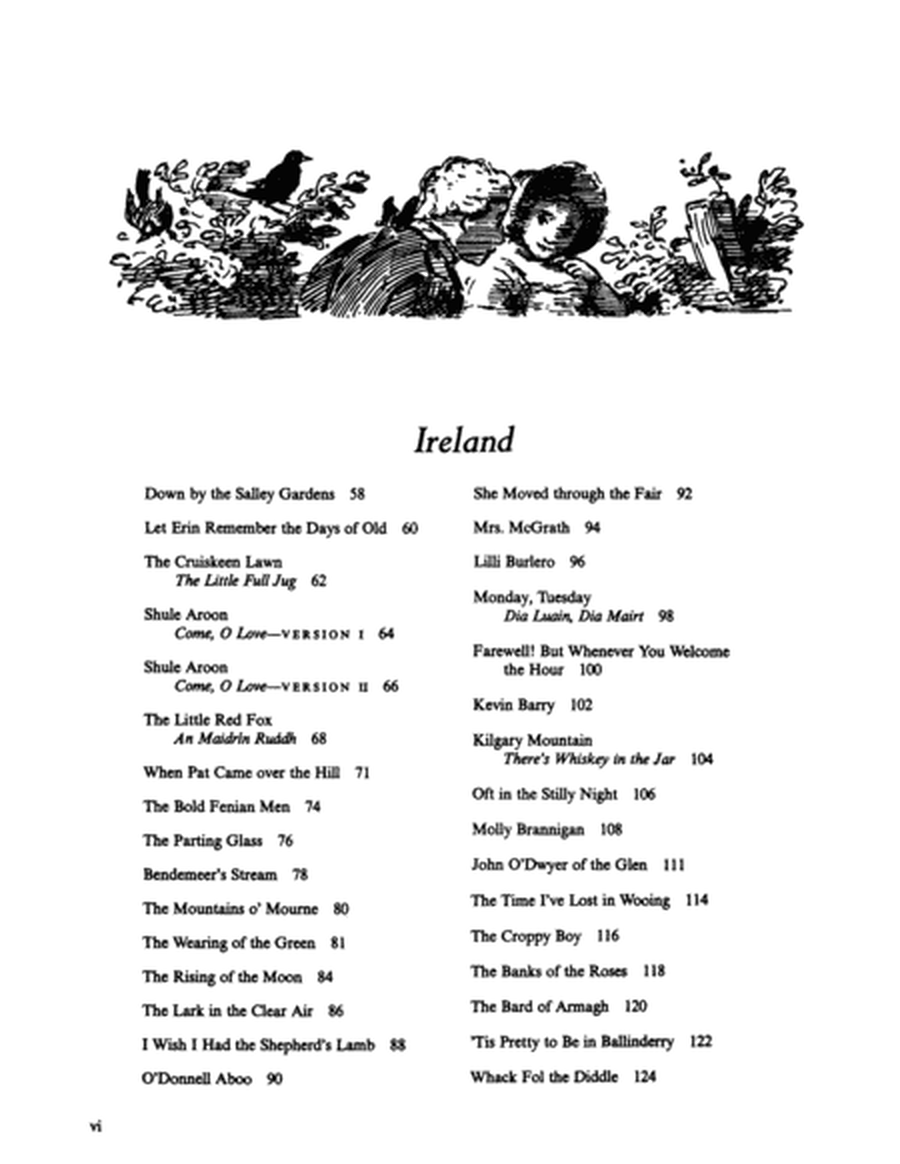 Folk Songs Of England, Ireland, Scotland and Wales Piano Vocal Guitar Book