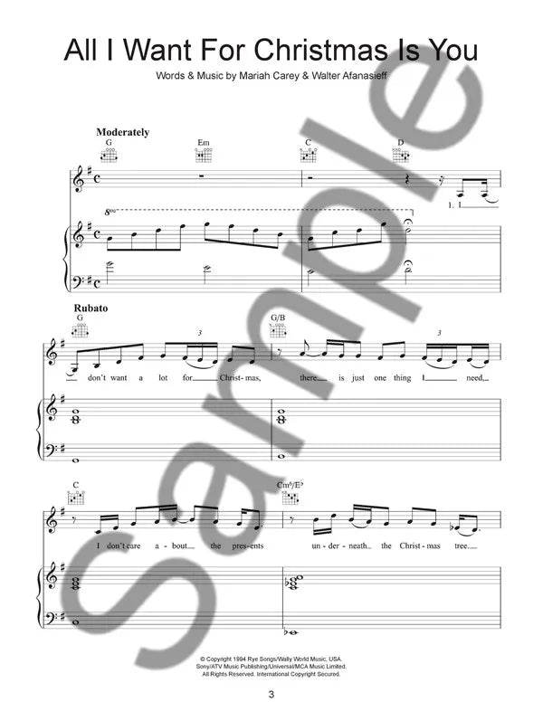 The Only Christmas Book You Will Ever Need (40 Songs) - Piano/Vocal/Guitar
