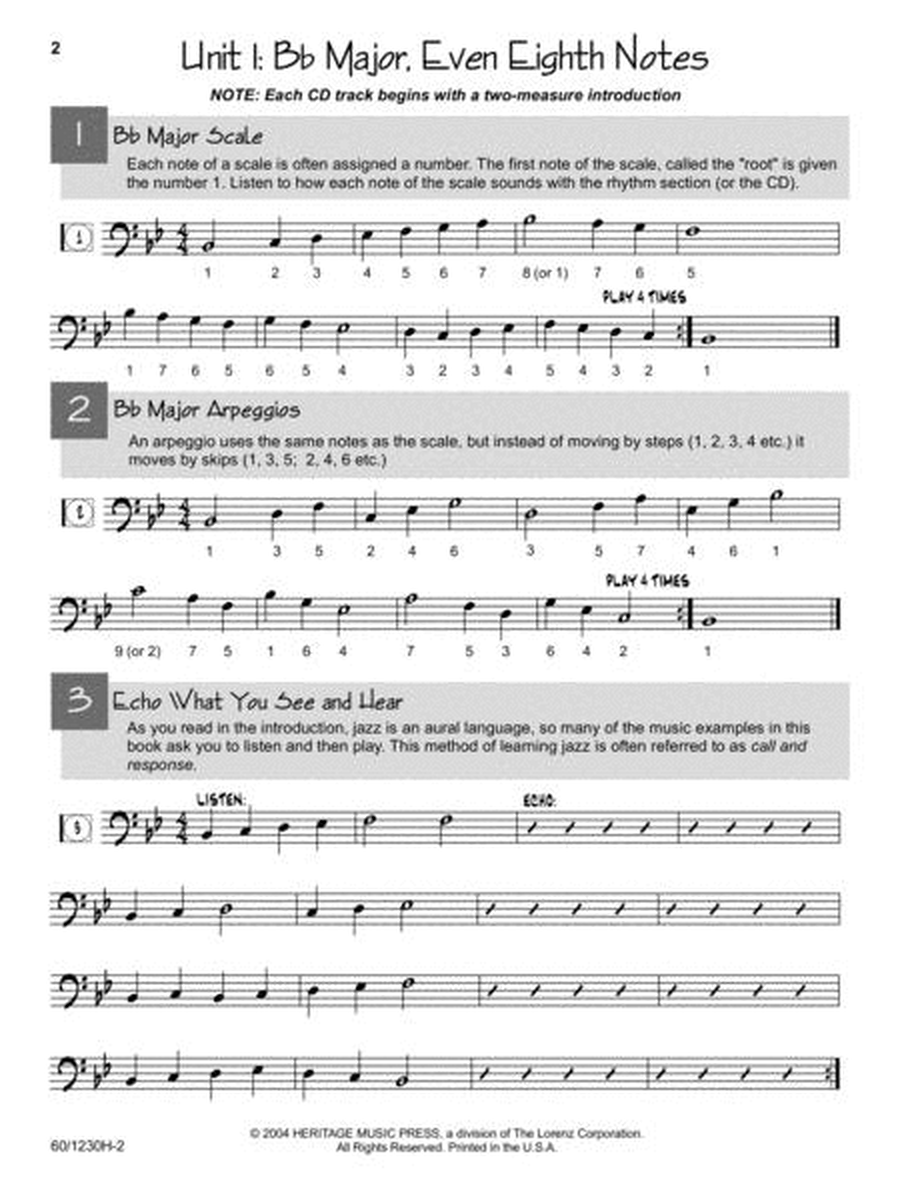 Jazz Basics - Trombone and Baritone B.C Book
