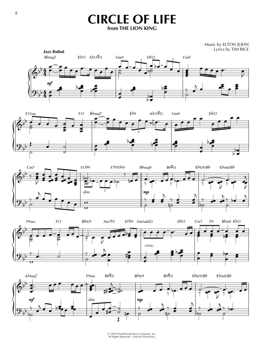 迪士尼经典爵士钢琴独奏曲集 - 第51册