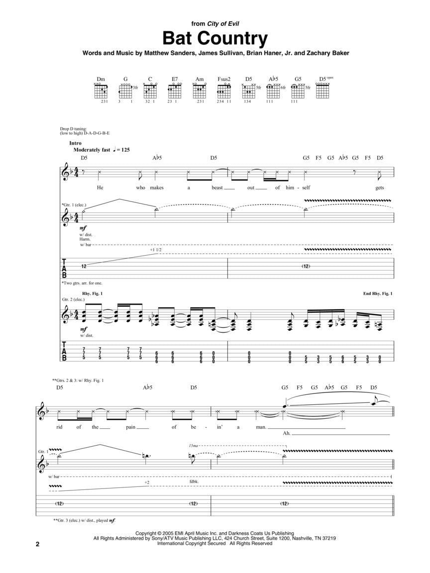 Avenged Sevenfold - 2005-2013 精选吉他谱书