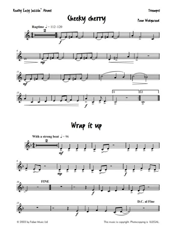帕姆·韦奇伍德 (Pam Wedgwood) - 《轻松爵士乐》(Really Easy Jazzin About) - 小号/钢琴趣味乐曲集