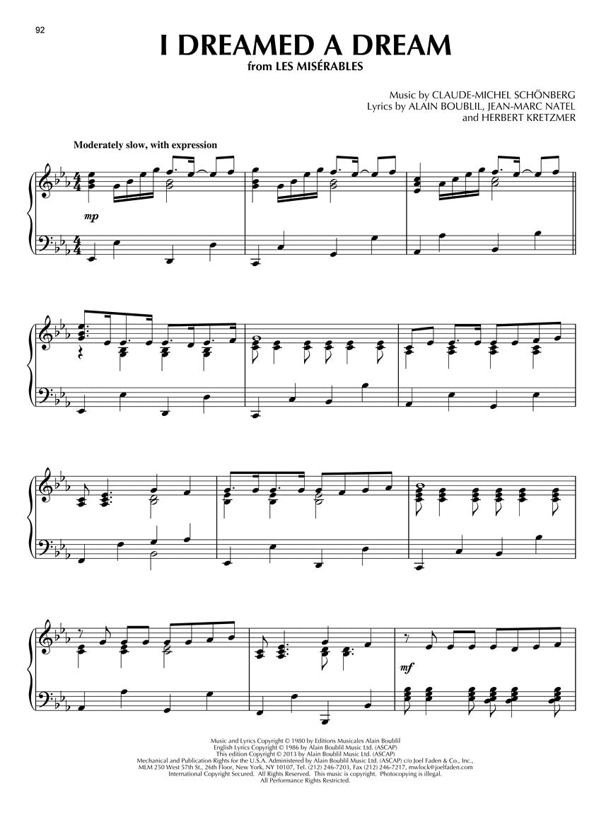 The Best Broadway Piano Solos Ever Book (70 Songs)