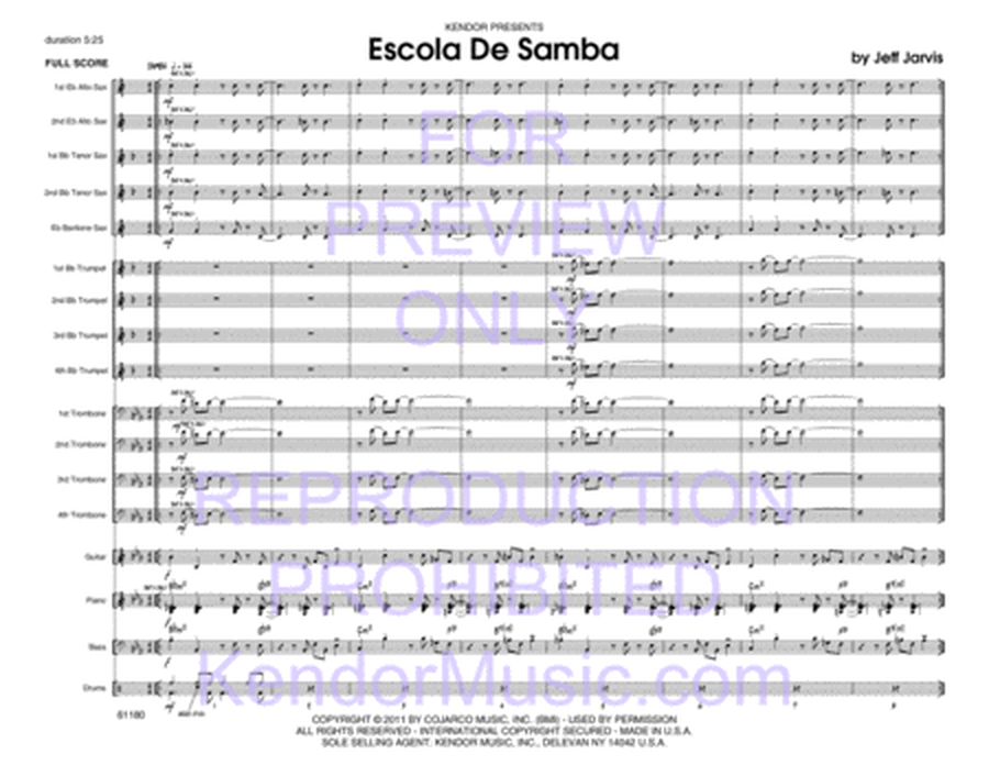 Escola Da Samba - 爵士乐团(3-4级)总谱/分谱