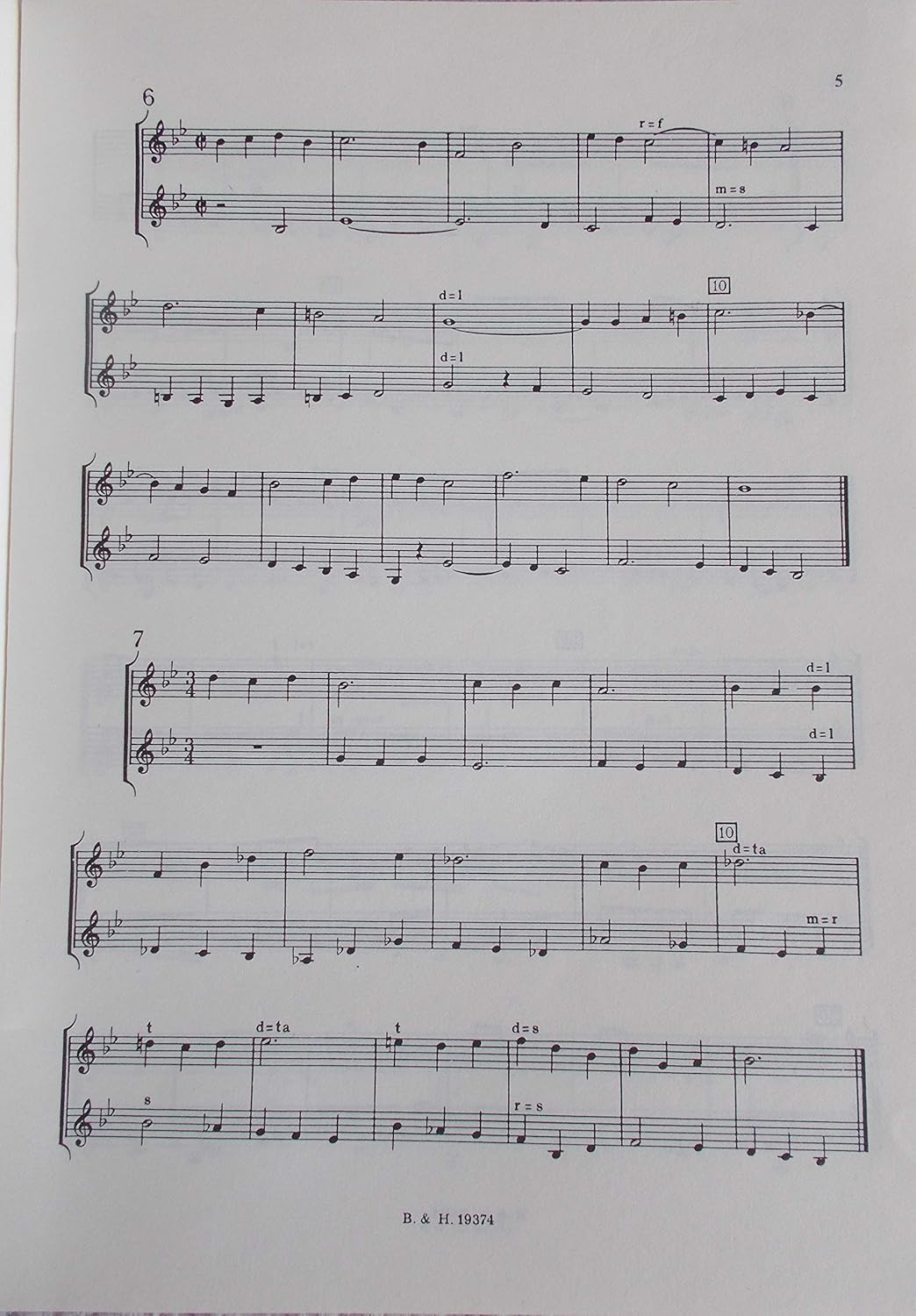 The Kodaly Choral Method Volume 9 - 33 Two-Part Exercises Book