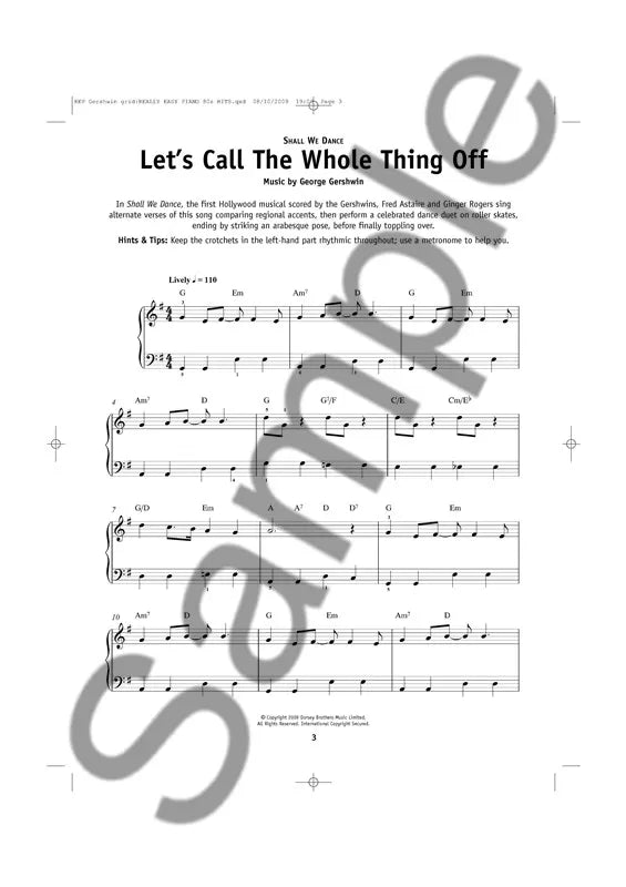 Really Easy Piano - Gershwin Hits Book