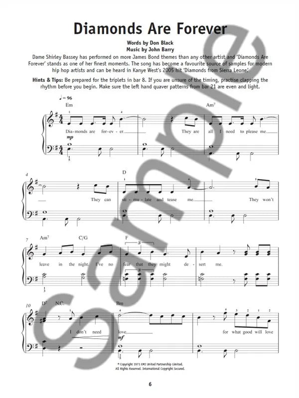 James Bond - Really Easy Piano Book (16 Classic James Bond Theme Songs)