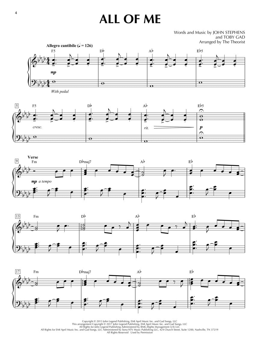 The Theorist 钢琴改编流行曲集(17 首)