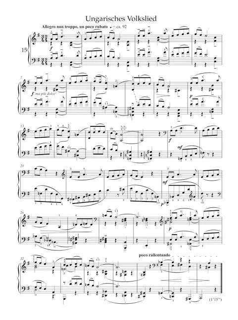Bela Bartok - Easy Piano Pieces and Dances Book